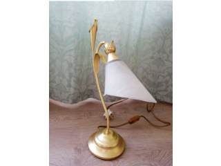Gold Art Deco Lamp Stylish