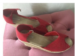 Red Sandals size 4