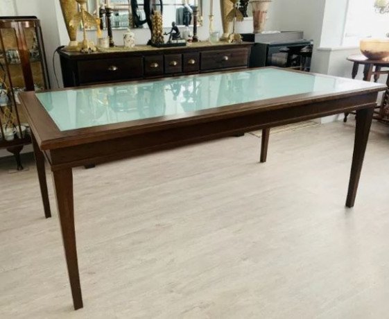 veneer-and-glass-8-seater-dining-table-for-sale-big-0