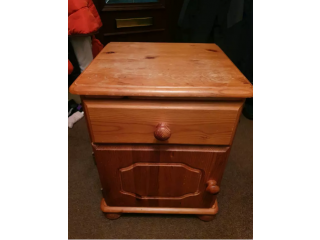 Wooden/Pine Bedside Cabinet