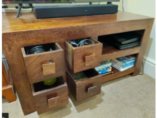 Wood TV cabinet