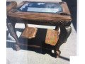 3-ornately-carved-wood-and-glasstables-excellent-condition-small-3